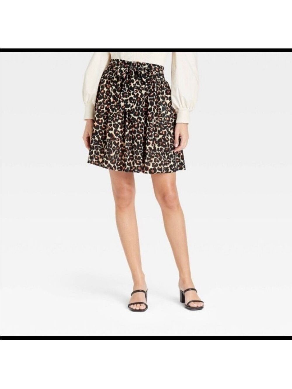 Animal Print A-Line Skirt | Women’s M | Who What Wear